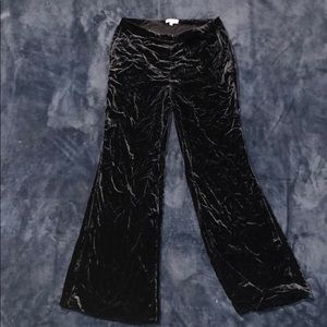 Crown & Ivy Plush Suede Black Pants